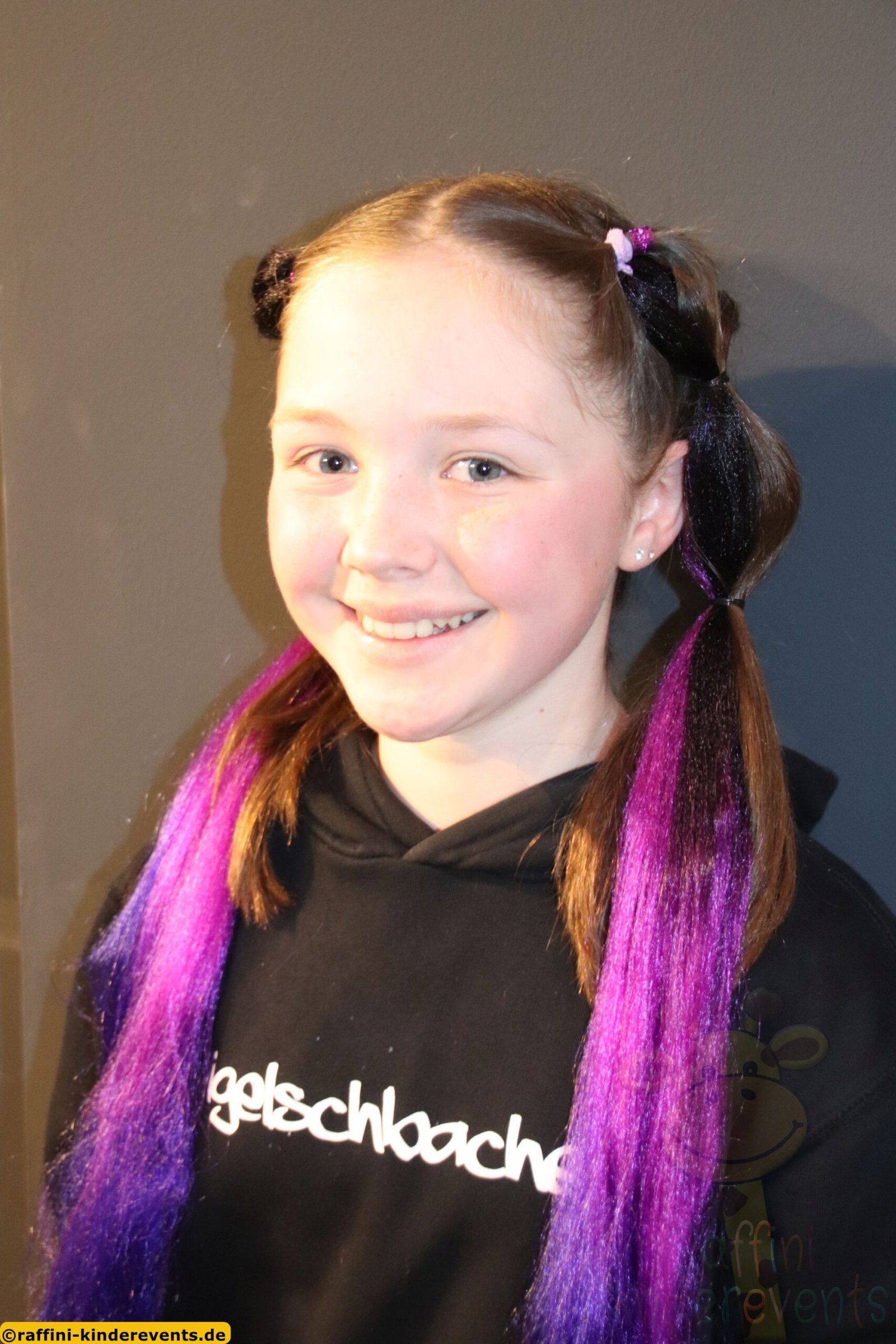 Bunte Haare Frisoeren flechten Event