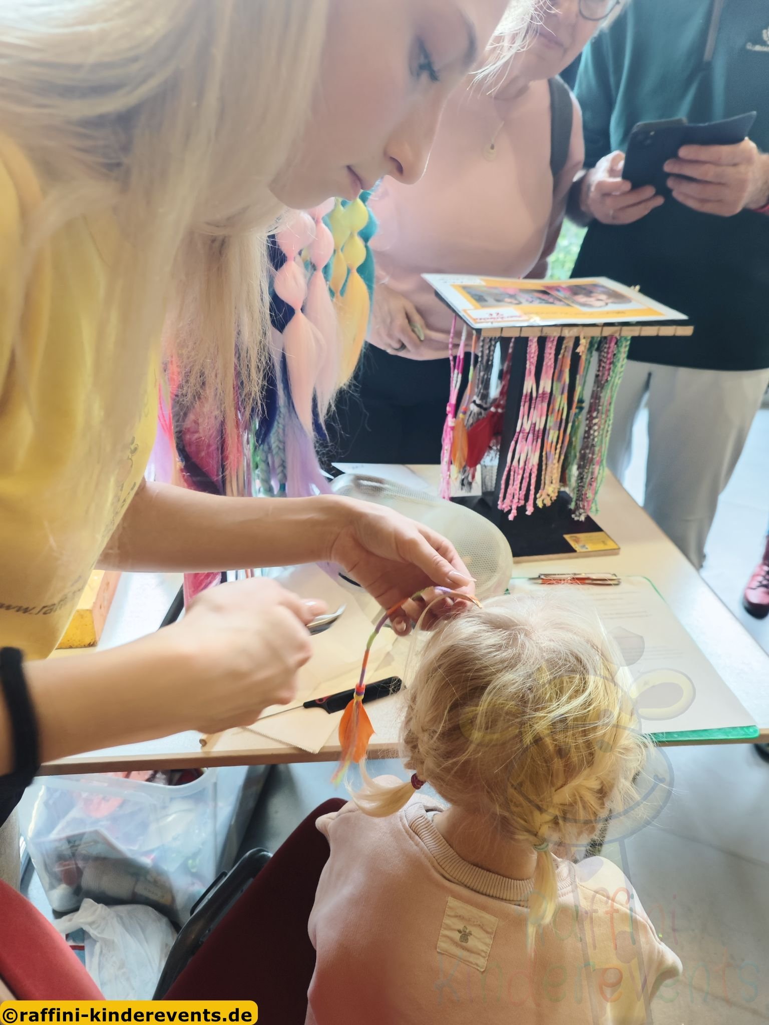 Haarstraehchen knuepfen Messe Speyer